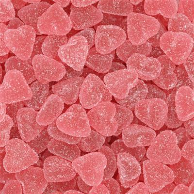 Coeurs sucrés fruits rouges