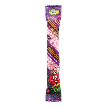 Millions tube de bonbons goût Framboise