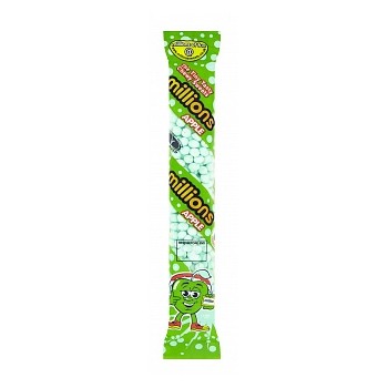 Millions tube de bonbons goût Pomme verte