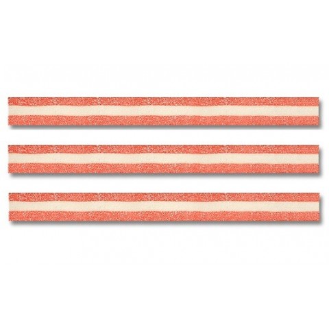 Tapis crème/fraise