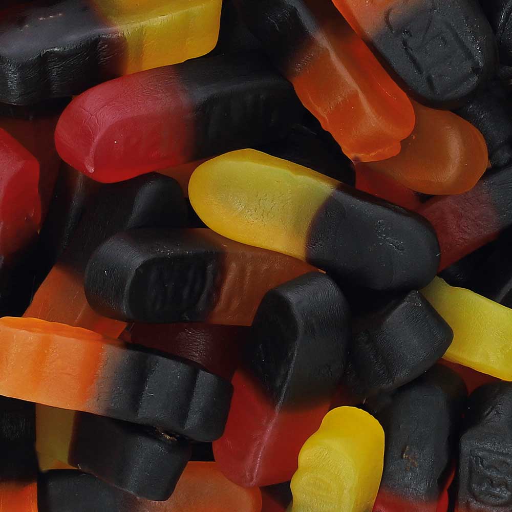 Gommes aux fruits et à la réglisse