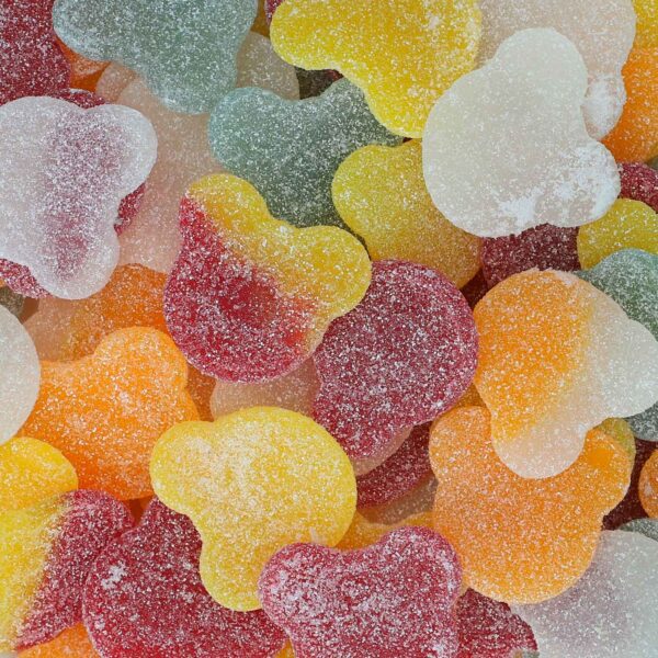 Têtes d'ours colorées acidulées