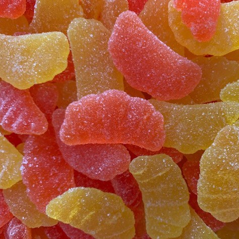 gummy candies orange lemon