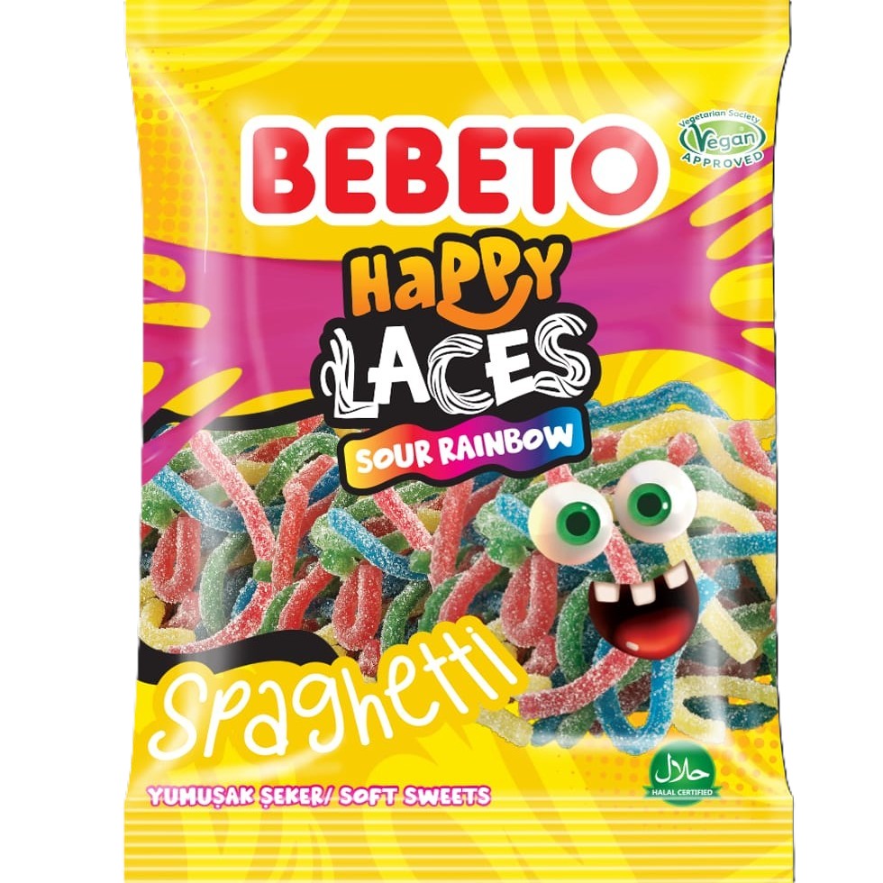 Lacets rainbow sour