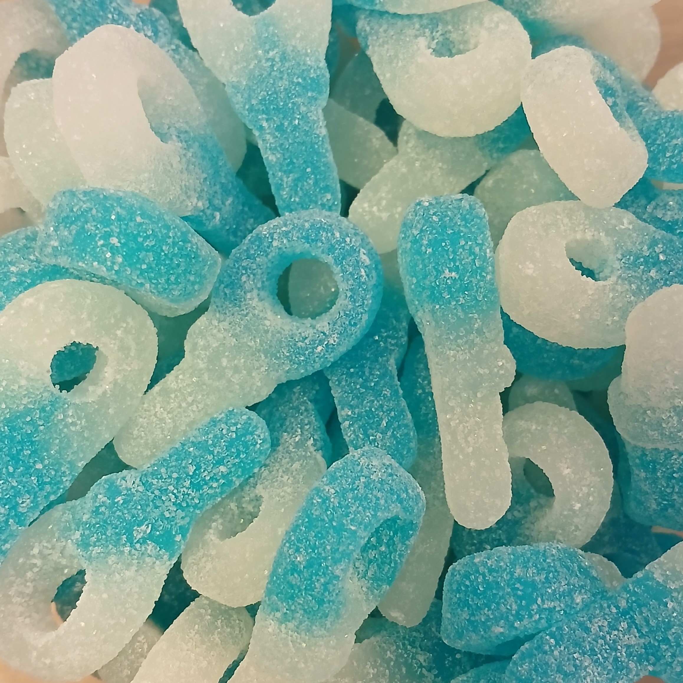Tétine Sucrée Bleu/Blanc