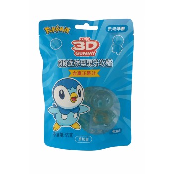 Peeling 3D Gummies Pokemon Grape 56 Gr