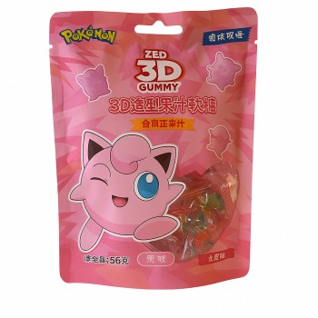 Peeling 3D Gummies Pokemon Strawberry 56 Gr