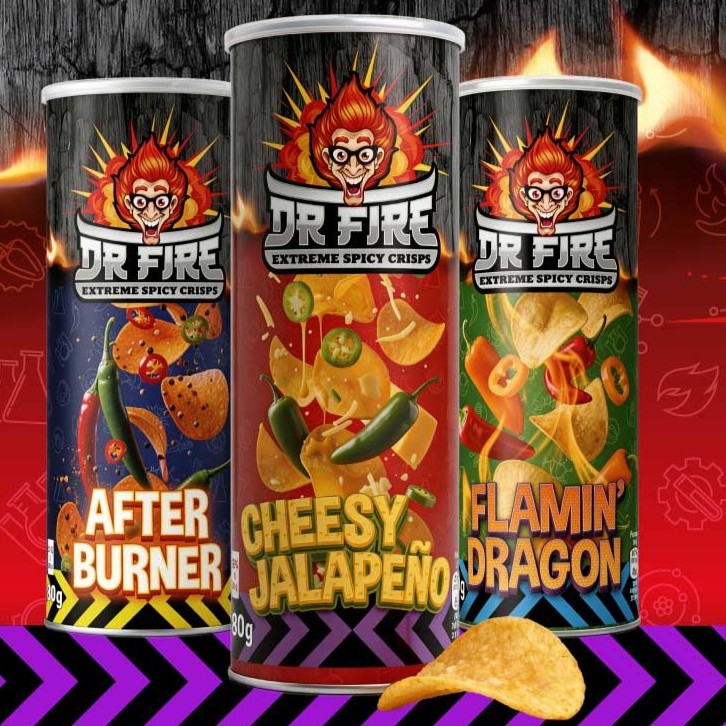 Dr. Fire Crisps Afterburner 80 g.