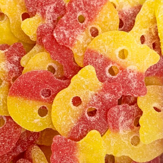 Crânes géants acides citron/framboise