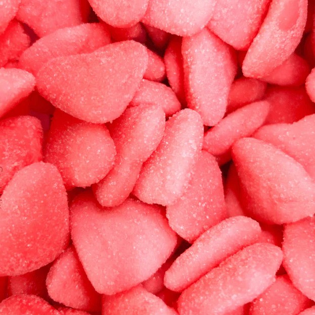 Cœur rouge fourrée Sucré