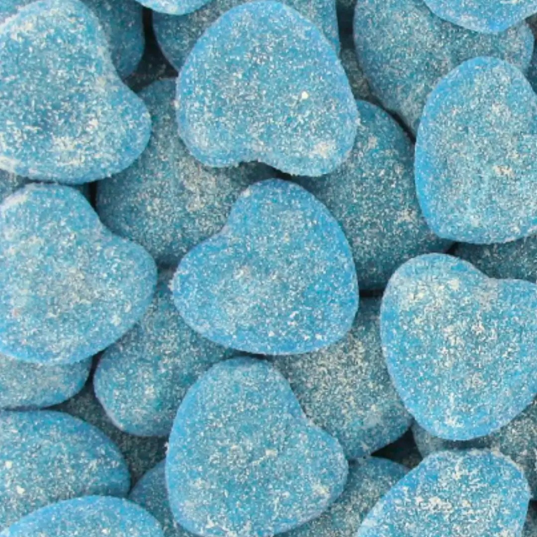 Cœur Bleu fourrée  Sucré